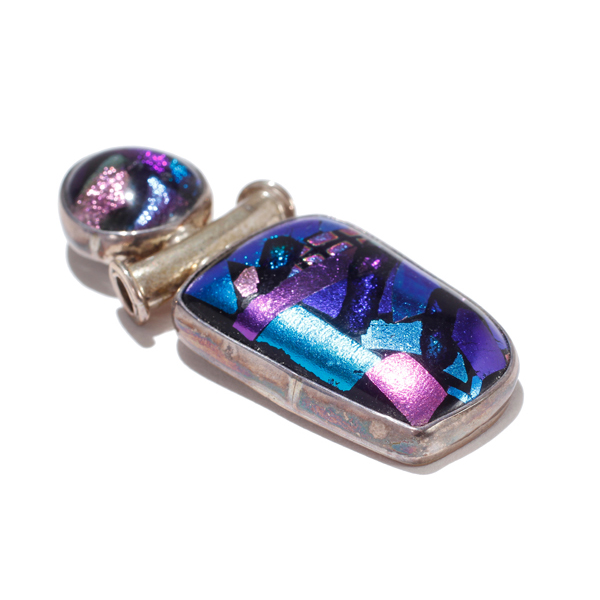 Appraisal: Dichroic glass pendant