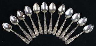 Appraisal: S Kirk Son Repousse demitasse spoons pcs S Kirk Son