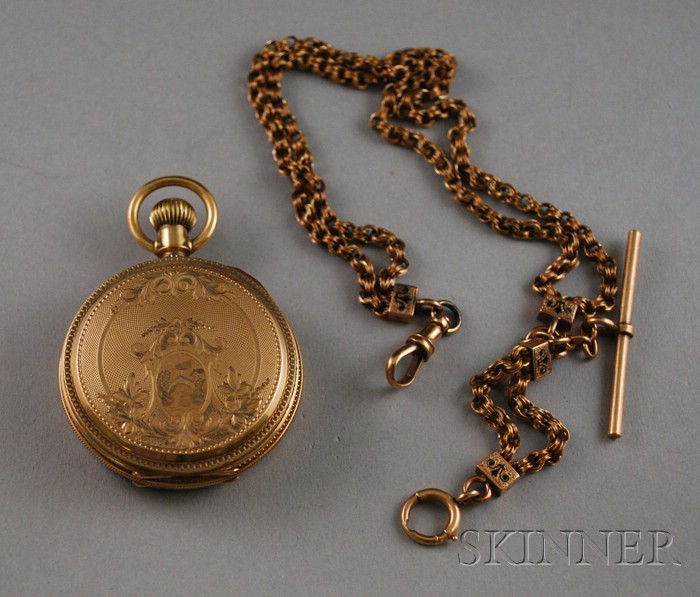 Appraisal: Gold-filled Illinois Watch Co Pocket Watch and kt Gold Watch