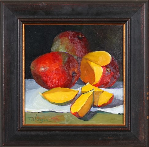 Appraisal: Sliced Mangoes I oil on board x SLL T Vergis