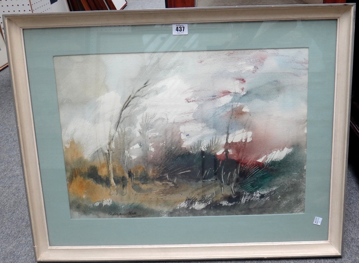 Appraisal: Adrian Hill - Autumn watercolour signed cm x cm