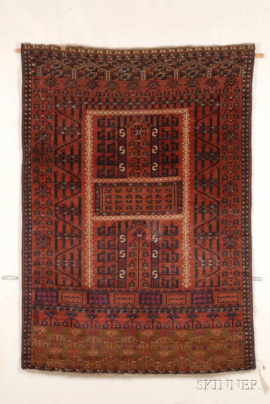 Appraisal: Saryk Ensi West Turkestan last quarter th century small rewoven