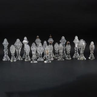 Appraisal: Grouping of Twenty Vintage Cut Glass Shakers Grouping of Twenty