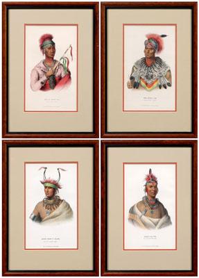 Appraisal: Four McKenney amp Hall prints from the royal octavo edition