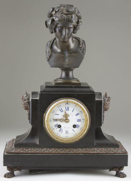 Appraisal: Bailey Banks Biddle Mantel Clock late th century slate and