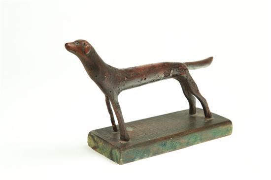 Appraisal: FOLK ART DOG American late th-early th century pine Branch