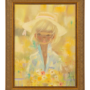 Appraisal: Igor Putonoff Russian American - Blonde Girl in Sun Hat