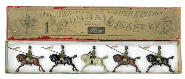 Appraisal: Britains set Bombay Lancers FIRST VERSION with trumpeter in original