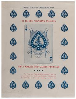 Appraisal: Two American Playing Card Co Price Lists Kalamazoo Two American