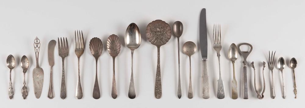 Appraisal: SEVENTY-SIX PIECES OF SILVER FLATWARE APPROX TOTAL TROY OZ WEIGHABLESEVENTY-SIX