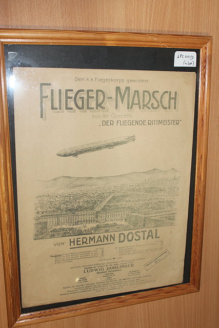 Appraisal: ZEPPELIN AIRSHIPS - A rare illustrated music sheet for 'Flieger-Marsch'