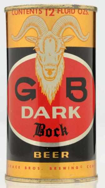 Appraisal: GB Dark Bock Flat Top Beer Can - Near perfect