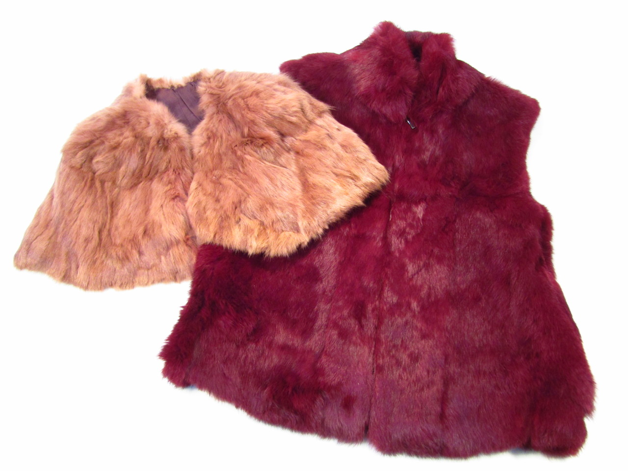 Appraisal: A Kessly fur style waistcoat quarter length with short sleeves