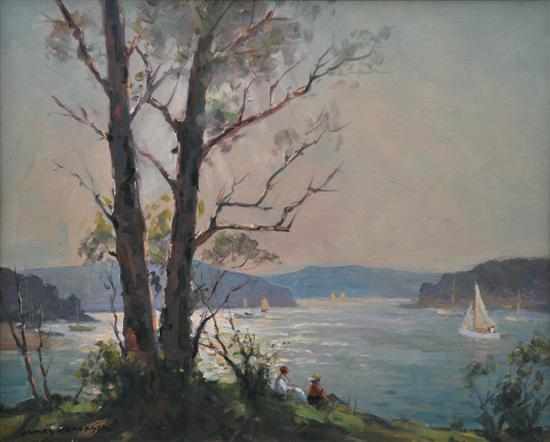 Appraisal: JAMES R JACKSON - Summer Evening Newport near Sydney oil