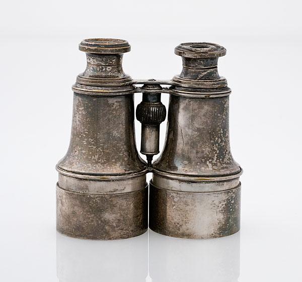 Appraisal: C W DIXEY BINOCULARS English th century Of silvered brass