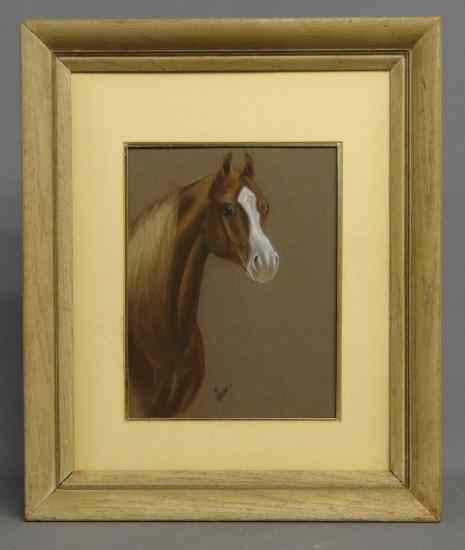 Appraisal: Pastel of horse signed ''P Holt'' Site '' x ''