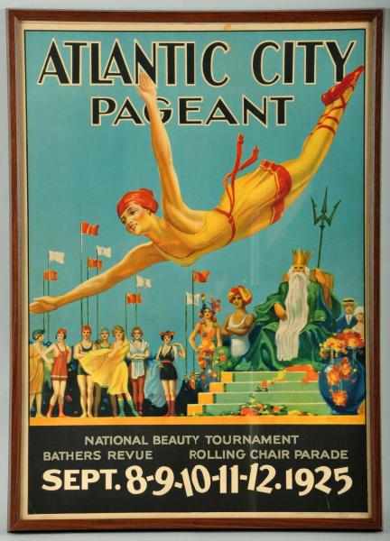 Appraisal: Atlantic City Pageant Poster Description Made by the Niagara Litho