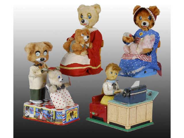 Appraisal: Lot of Japanese Battery-Operated Toys Description Includes Spanking Baby Bear