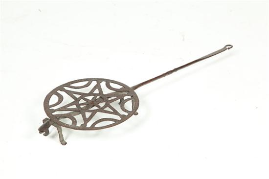 Appraisal: REVOLVING BROILER American th century wrought iron Star at center