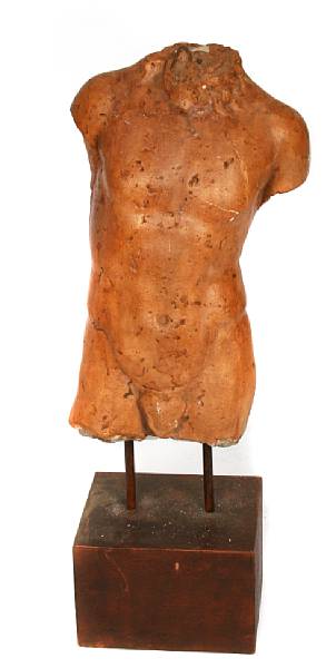 Appraisal: A torso of a man on stand height in width