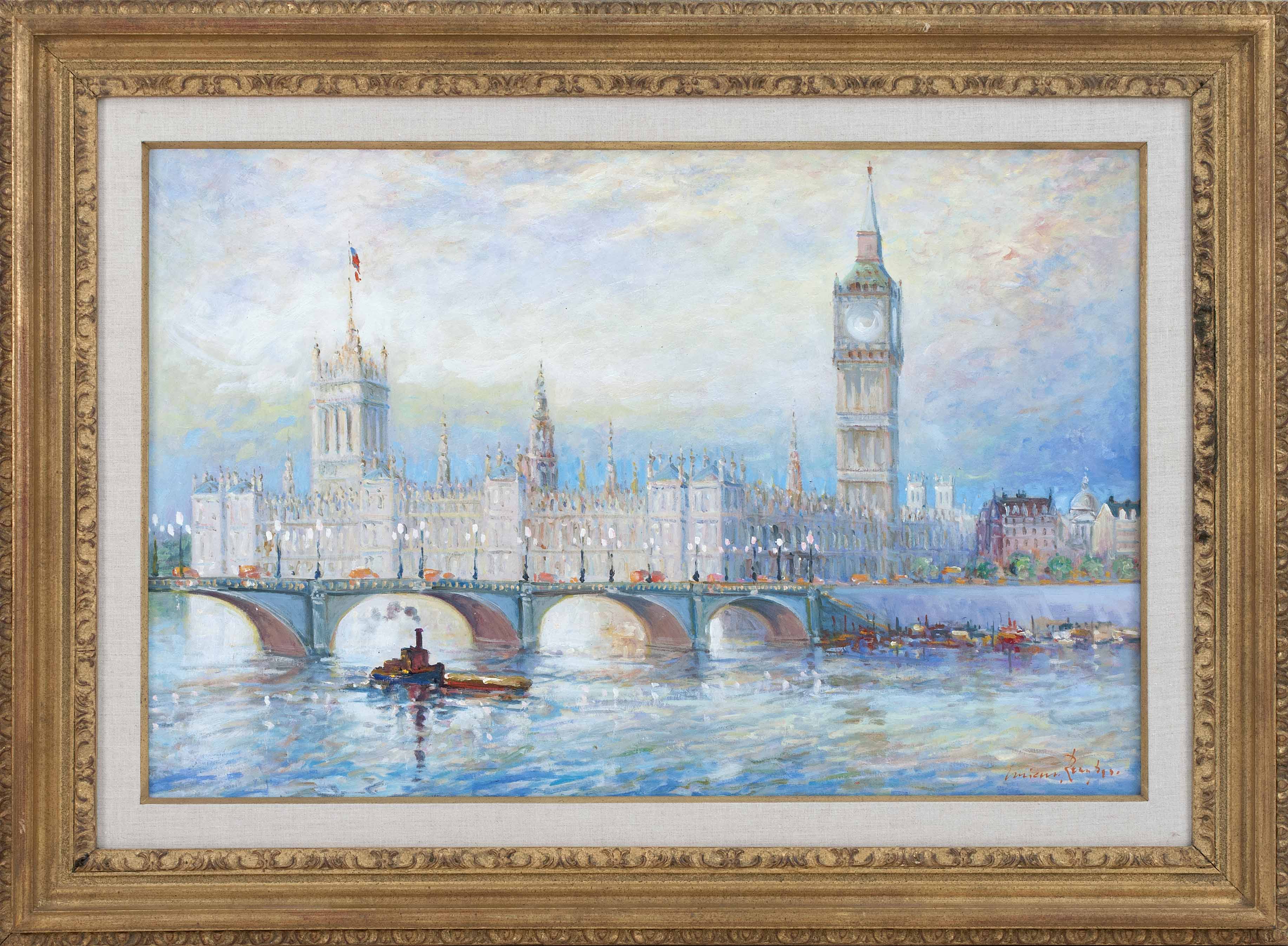 Appraisal: LUCIANO RAMPASOItalian b London view looking across the Thames River