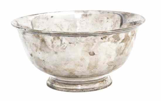 Appraisal: An American Sterling Silver Bowl Tiffany Co in the Paul