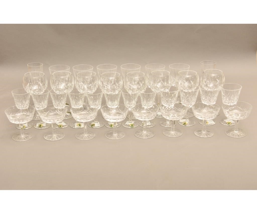 Appraisal: Waterford lead crystal Lismore pattern to include balloon-form wine glasses