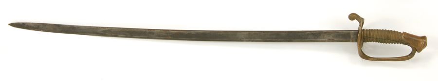 Appraisal: CIVIL WAR-ERA SWORD Blade etched US Length of blade