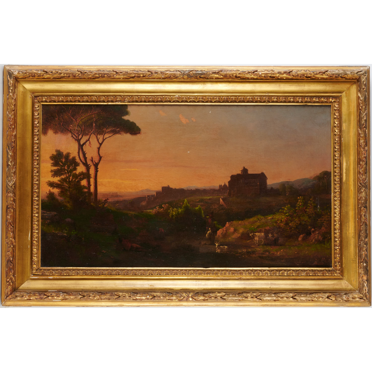 Appraisal: CONTINENTAL SCHOOL OIL ON CANVAS Continental School th c Landscape