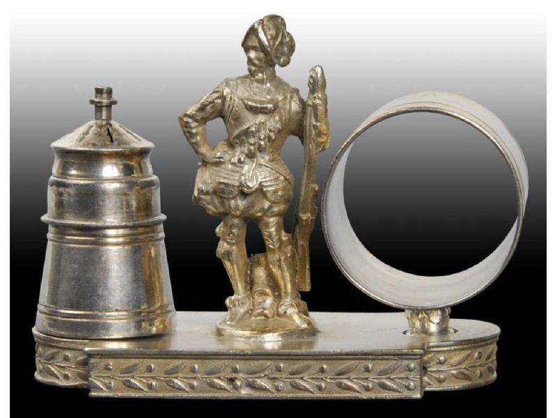 Appraisal: Conquistador Combination Set Description Pedestal napkin holder and removable pepper