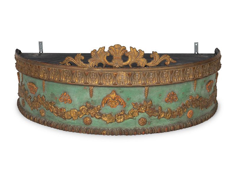 Appraisal: A Louis XVI Style Parcel Gilt Painted and Carved Wood