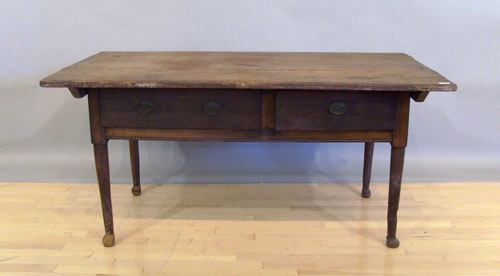 Appraisal: Pennsylvania walnut tavern table th c h w d