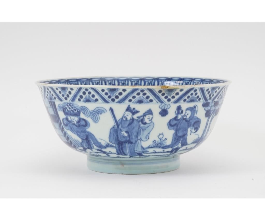 Appraisal: Chinese blue and white porcelain bowl probably th c style