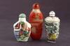 Appraisal: SNUFF BOTTLES - Lot of three early th c Chinese