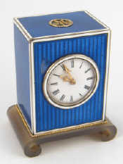 Appraisal: Cartier A French hallmarked silver and blue enamel Art Deco