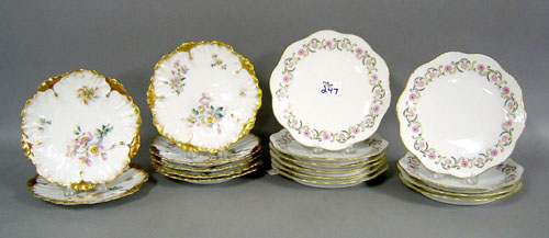 Appraisal: Set of Limoges plates dia together with a set of