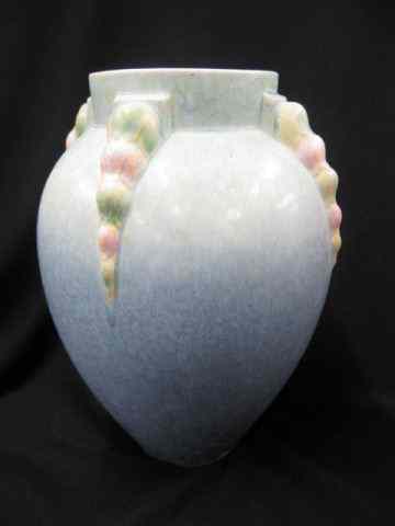 Appraisal: Roseville Topeo Art Pottery Vase blue photo plate page Huxford