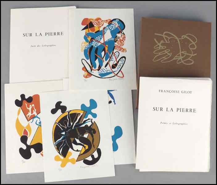 Appraisal: FRANCOISE GILOT FRENCH B SUR LA PIERRE Poemes et Lithographies