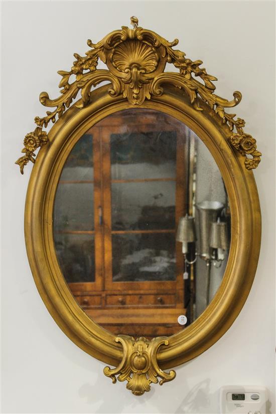 Appraisal: Sale Lot A Napoleon III Giltwood Mirror th century having