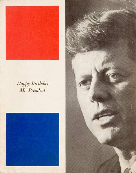 Appraisal: A John F Kennedy-related program from his birthday celebration where