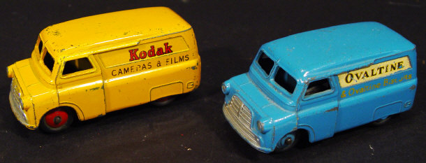 Appraisal: Two Dinky Toys die-cast Bedford vans with Kodak and Ovaltine