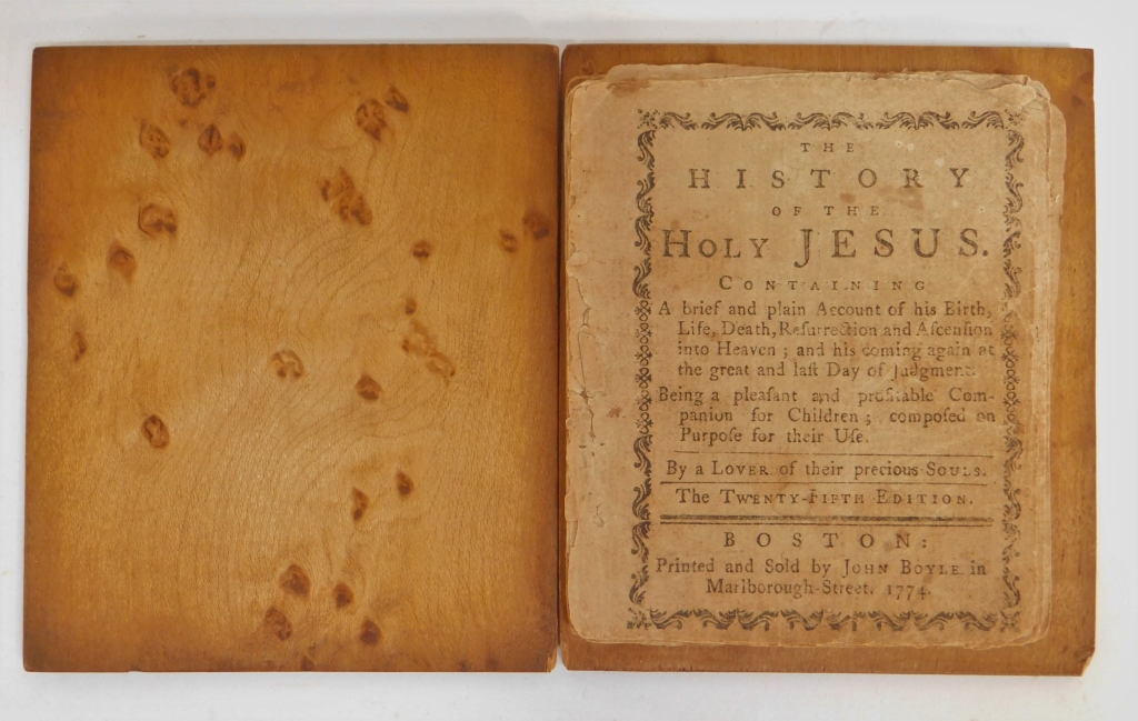 Appraisal: HISTORY OF THE HOLY JESUS BOSTON BOOK Massachusetts Dated The