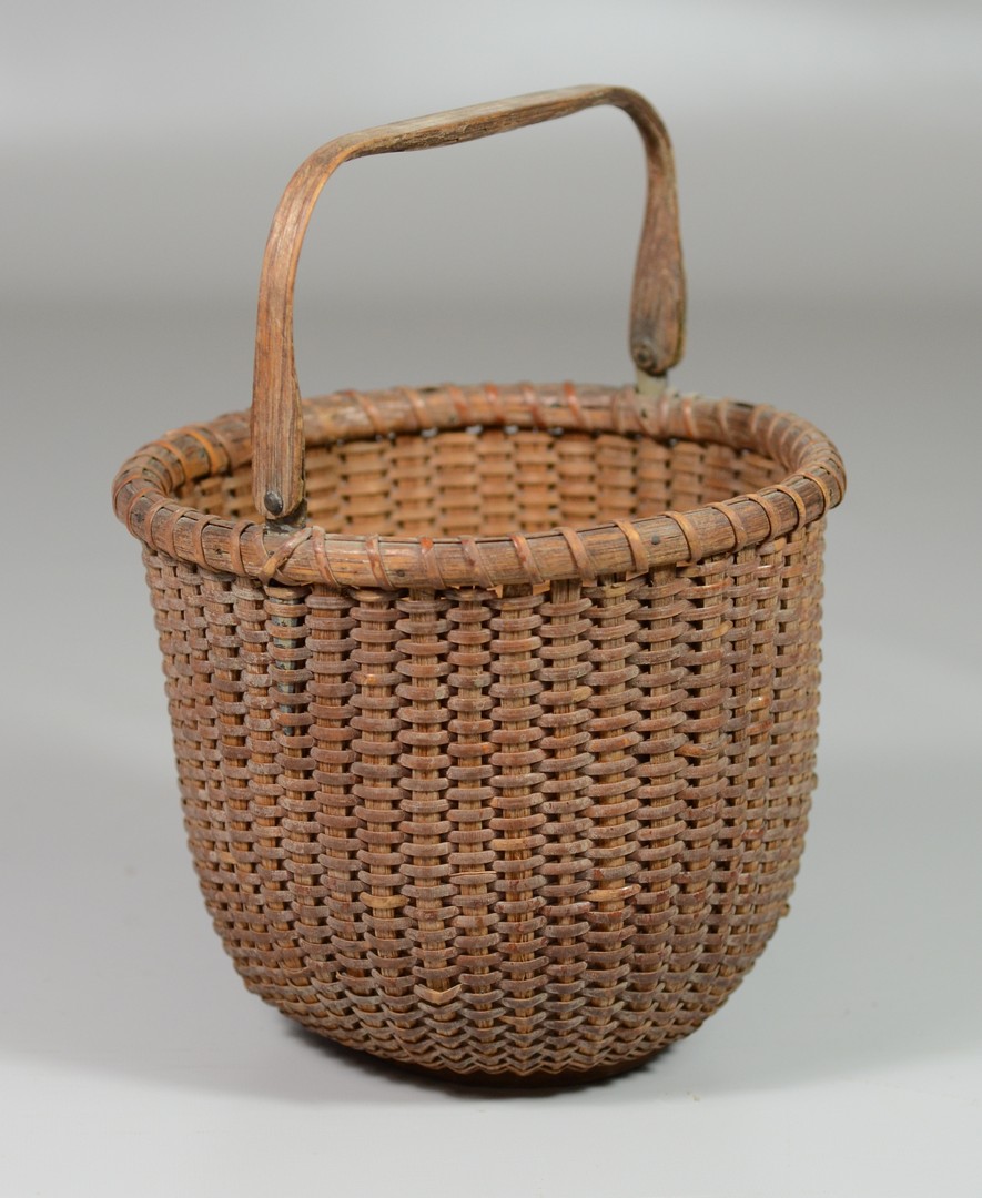 Appraisal: Small Nantucket Basket partial label on bottom diameter h RCA