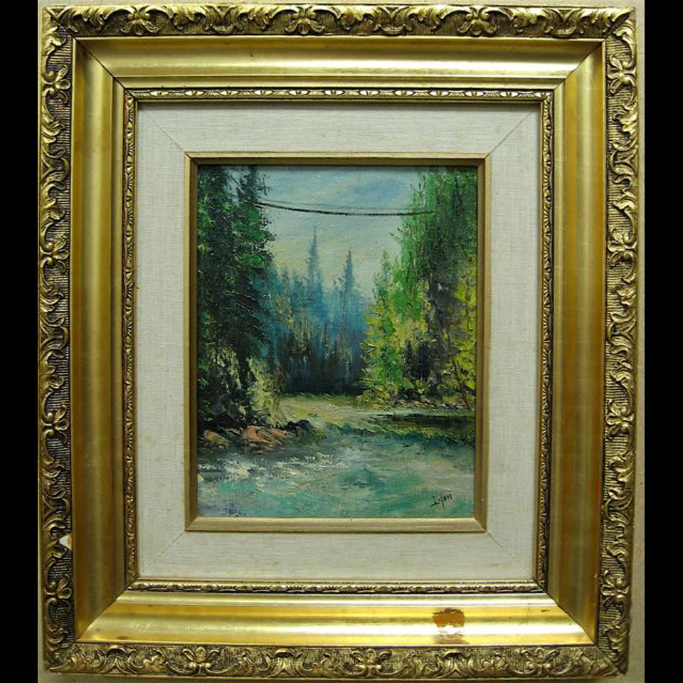 Appraisal: HAROLD LLOYD LYON - CANADIAN RAPID WATER OIL ON CANVAS