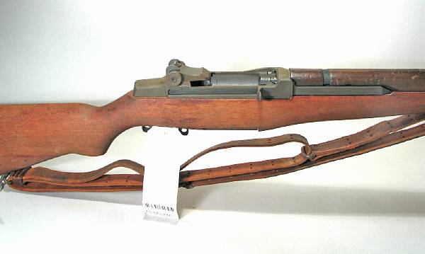 Appraisal: A rebuilt U S M Garand semi-automatic rifle sn Serial