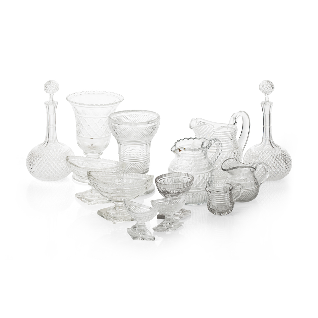 Appraisal: COLLECTION OF REGENCY AND VICTORIAN CUT GLASS TH CENTURY comprising