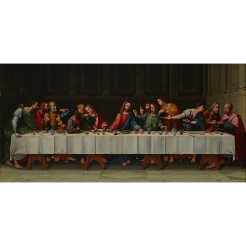 Appraisal: After Leonardo Da Vinci - THE LAST SUPPER Italian Oil