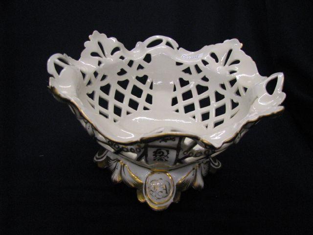 Appraisal: Old Paris Style Porcelain Fruit Basket