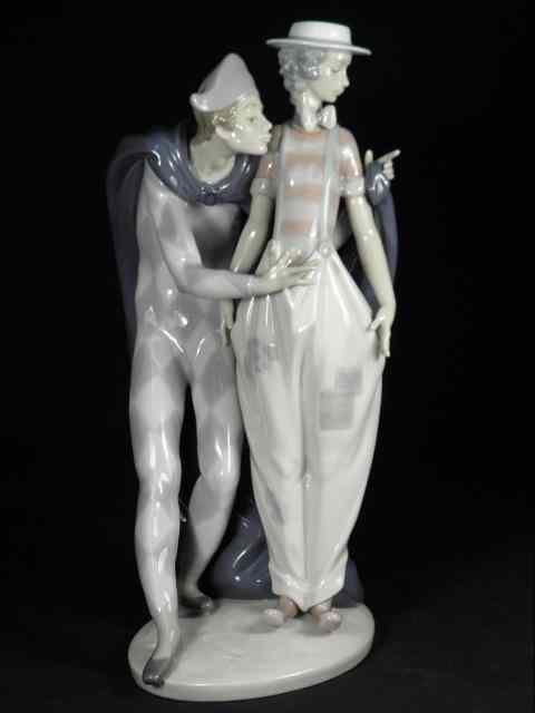 Appraisal: Lladro Spanish porcelain figural group Titled ''Carnival Companions'' Marked on