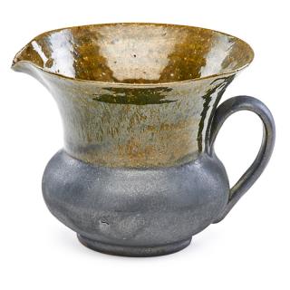 Appraisal: GEORGE OHR Flared pitcher GEORGE OHR - Flared pitcher gunmetal